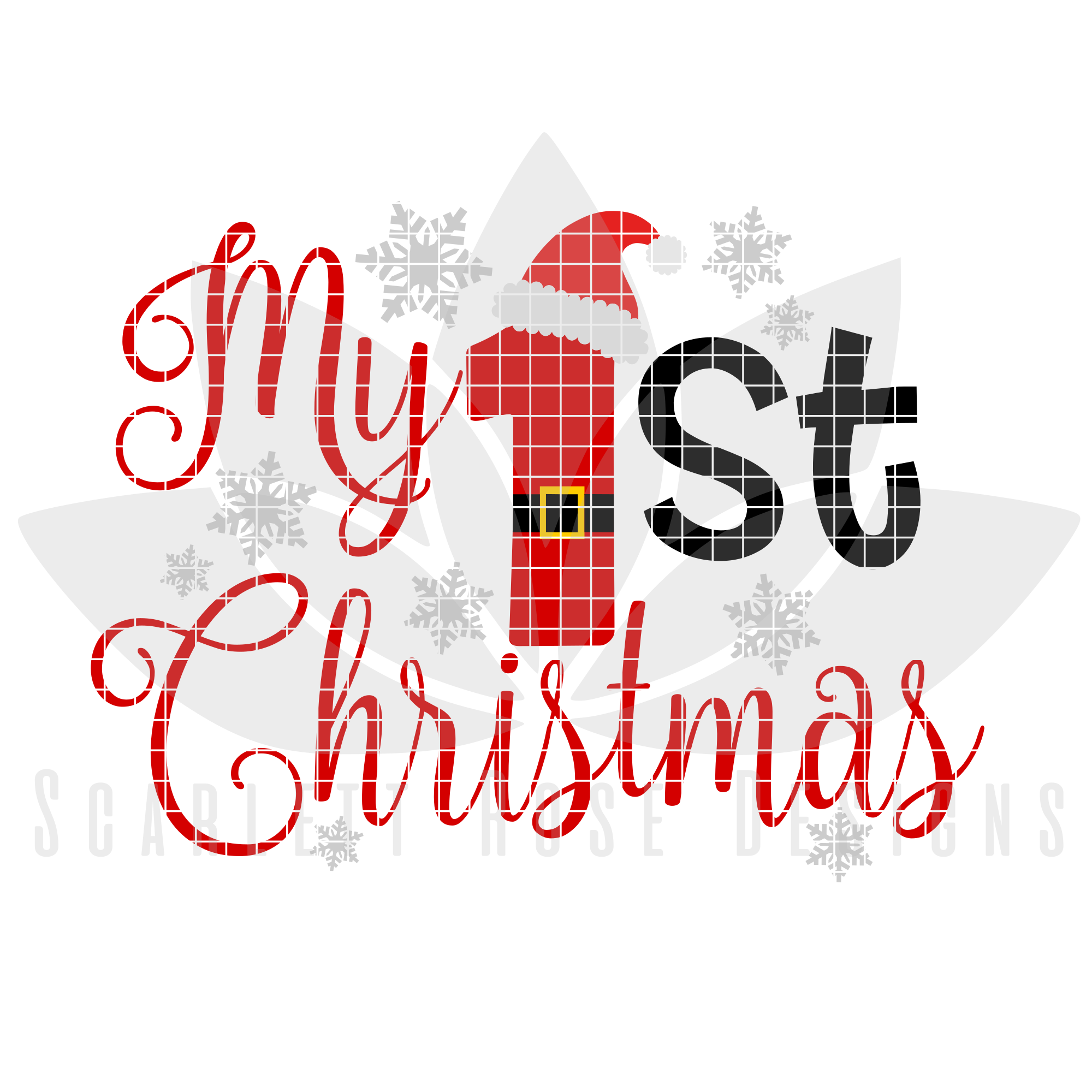 Download Christmas SVG, My First Christmas, Santa Claus cut file - Scarlett Rose Designs