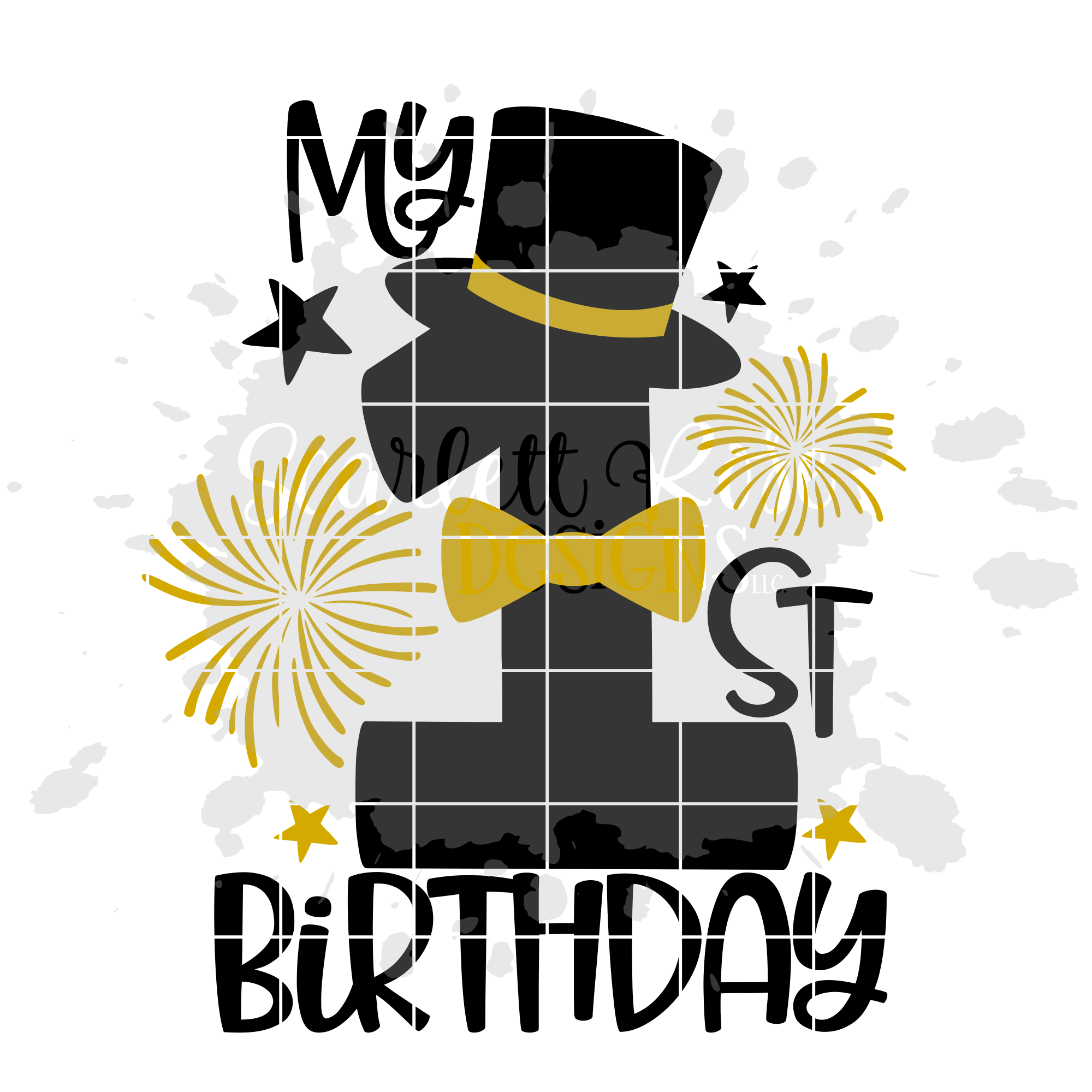 Download My 1st Birthday - Boy Birthday SVG cut file - Scarlett Rose Designs