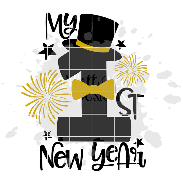 Download My First New Years SVG - Boy New Year's SVG - Scarlett Rose Designs