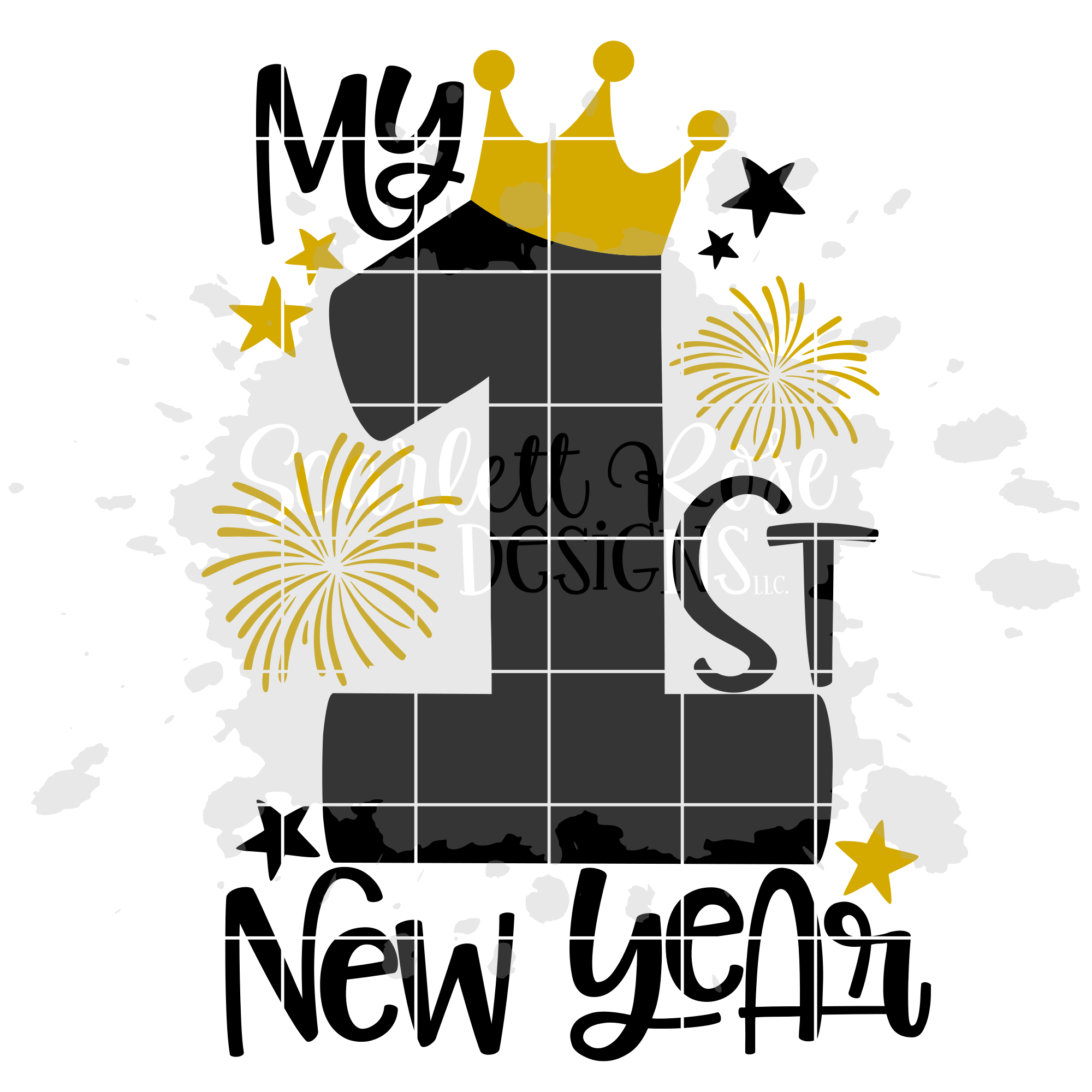 Download My First New Years SVG - Girl New Year's SVG - Scarlett ...