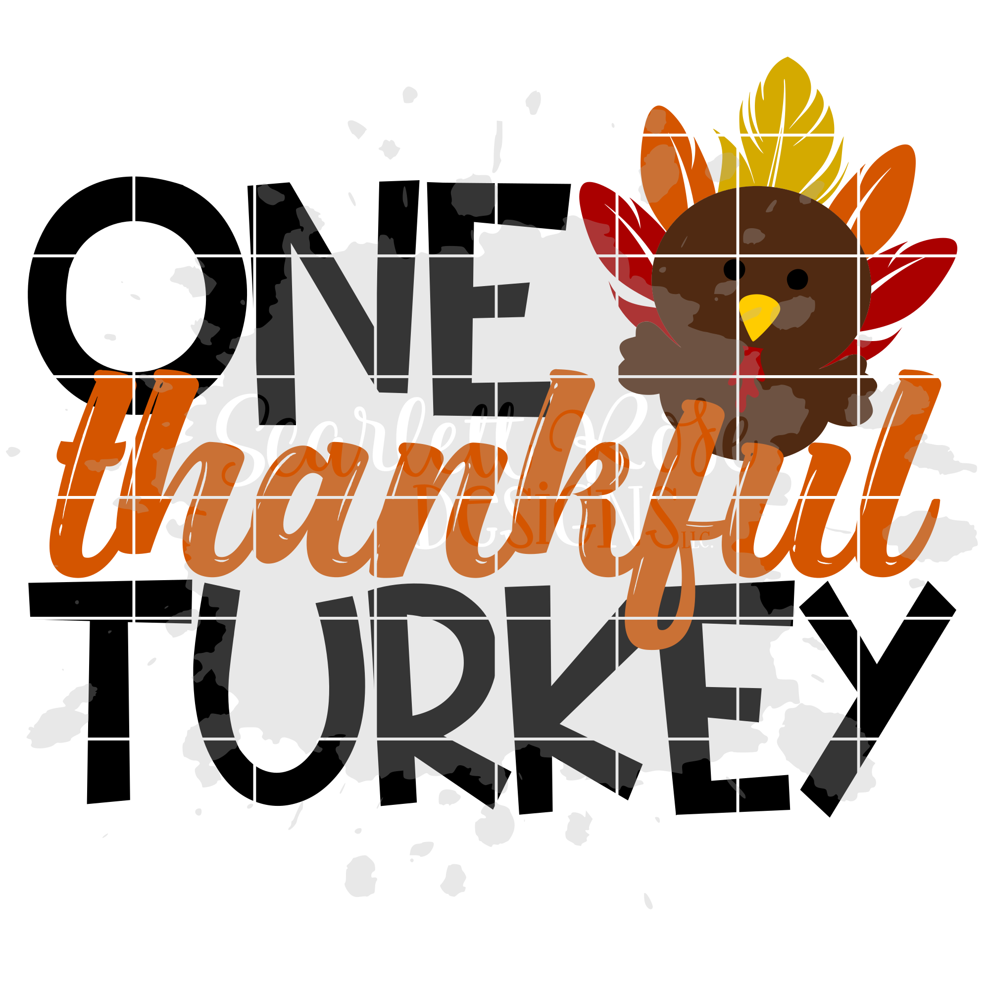 Download Thanksgiving SVG, One Thankful Turkey SVG - Scarlett Rose ...