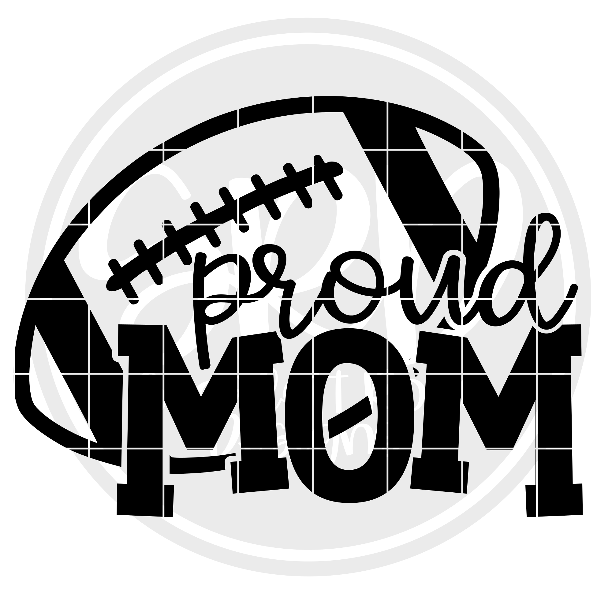 Sports Svg Proud Mom Football Svg Cut File Scarlett Rose Designs
