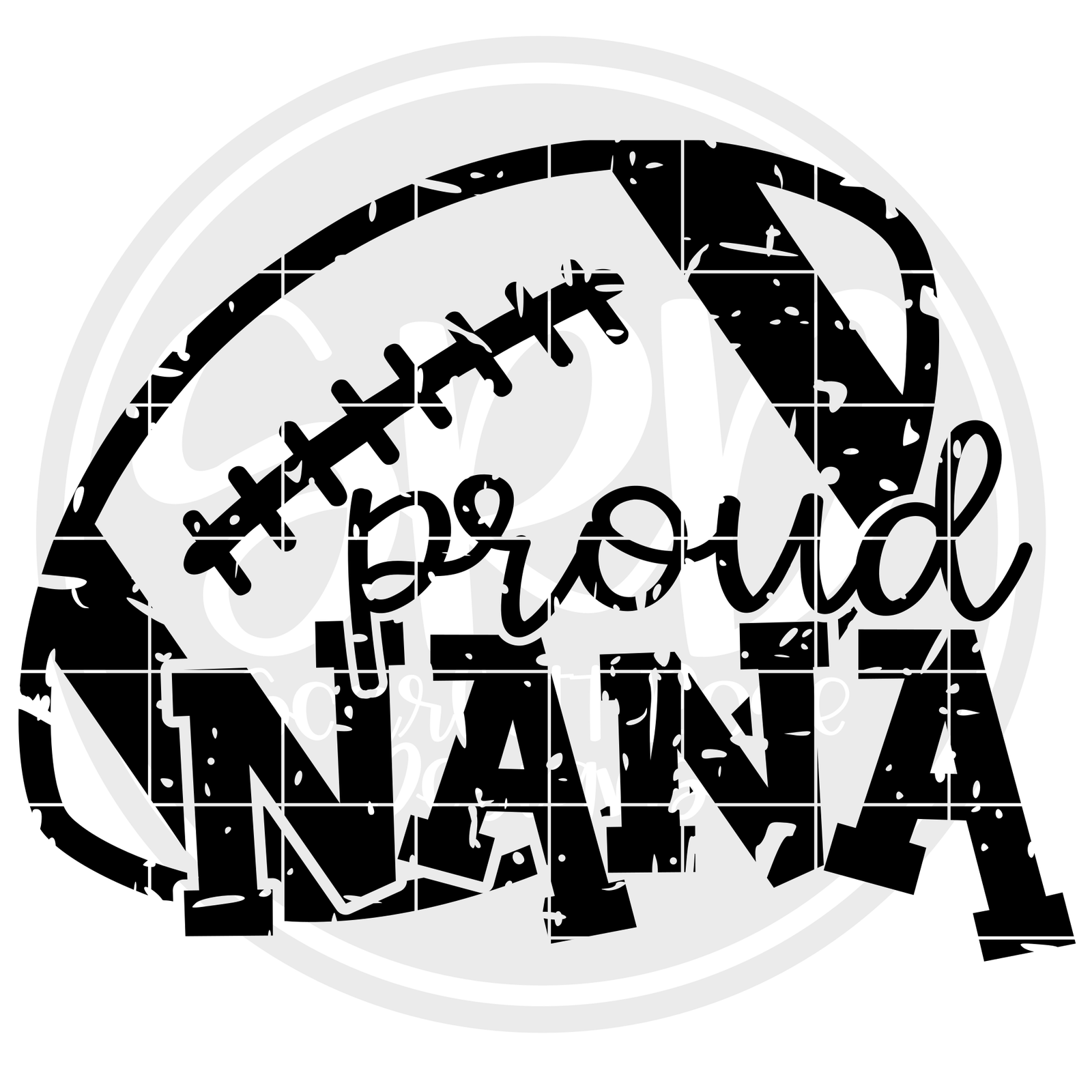 Download Sports SVG, Proud Nana - Football SVG - Distressed cut file - Scarlett Rose Designs