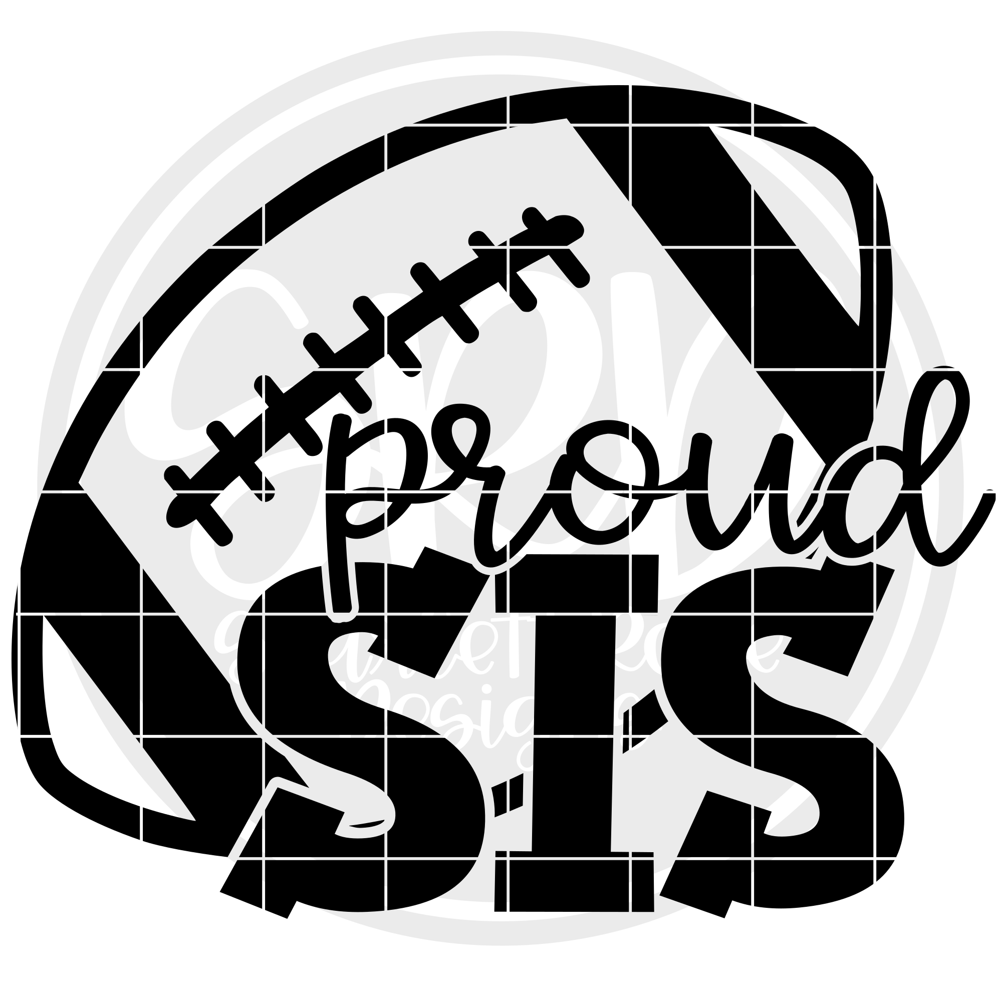 Download Sports Svg Proud Sis Football Svg Cut File Scarlett Rose Designs