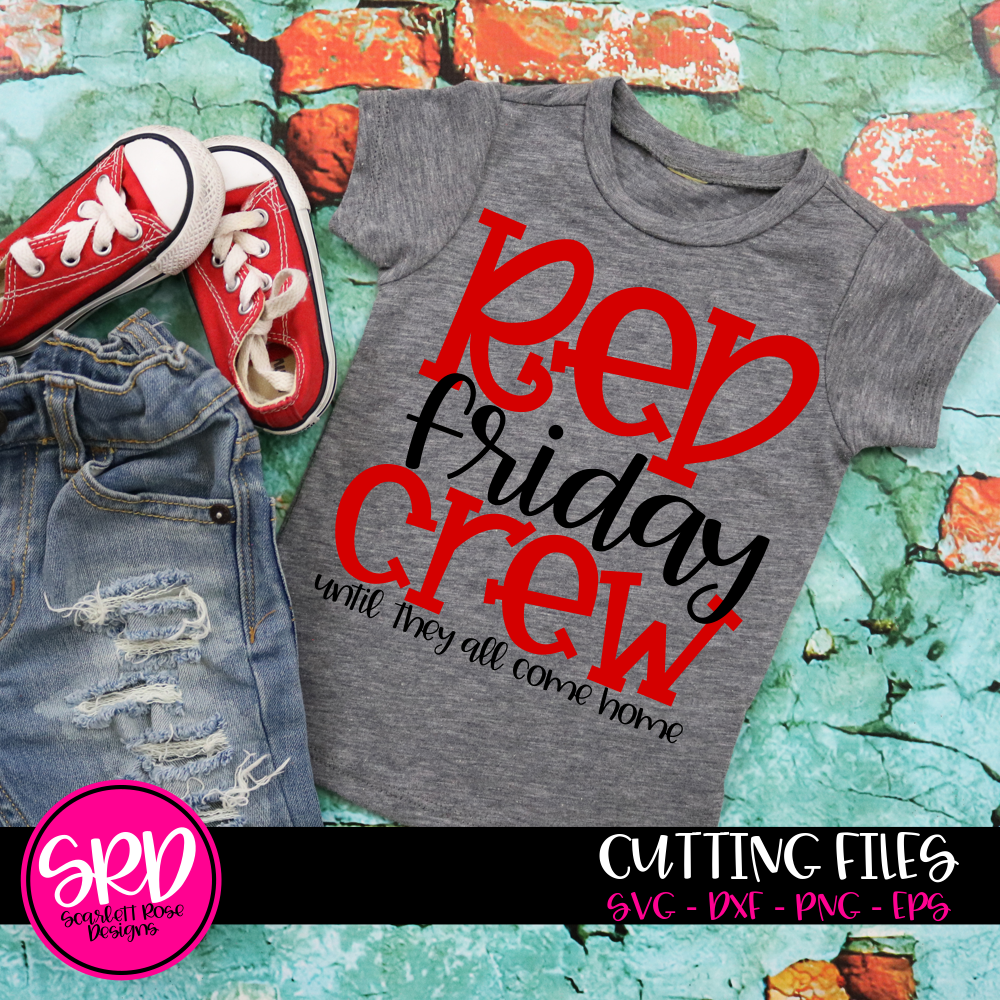 Download Fourth Of July Svg Cut File Red Friday Crew Svg Scarlett Rose Designs