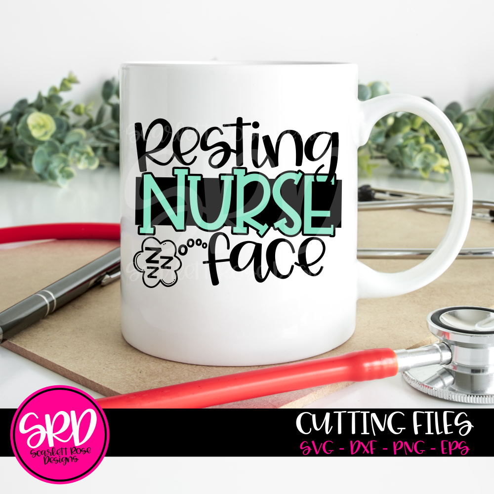 Download Nurse Svg Resting Nurse Face Svg Cut File Scarlett Rose Designs