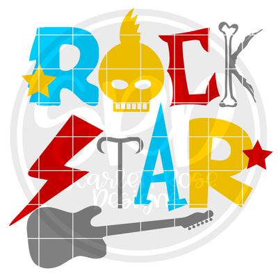 Download Rock And Roll Rockstar Skull Svg Cut File Boy Rockstar Svg Scarlett Rose Designs