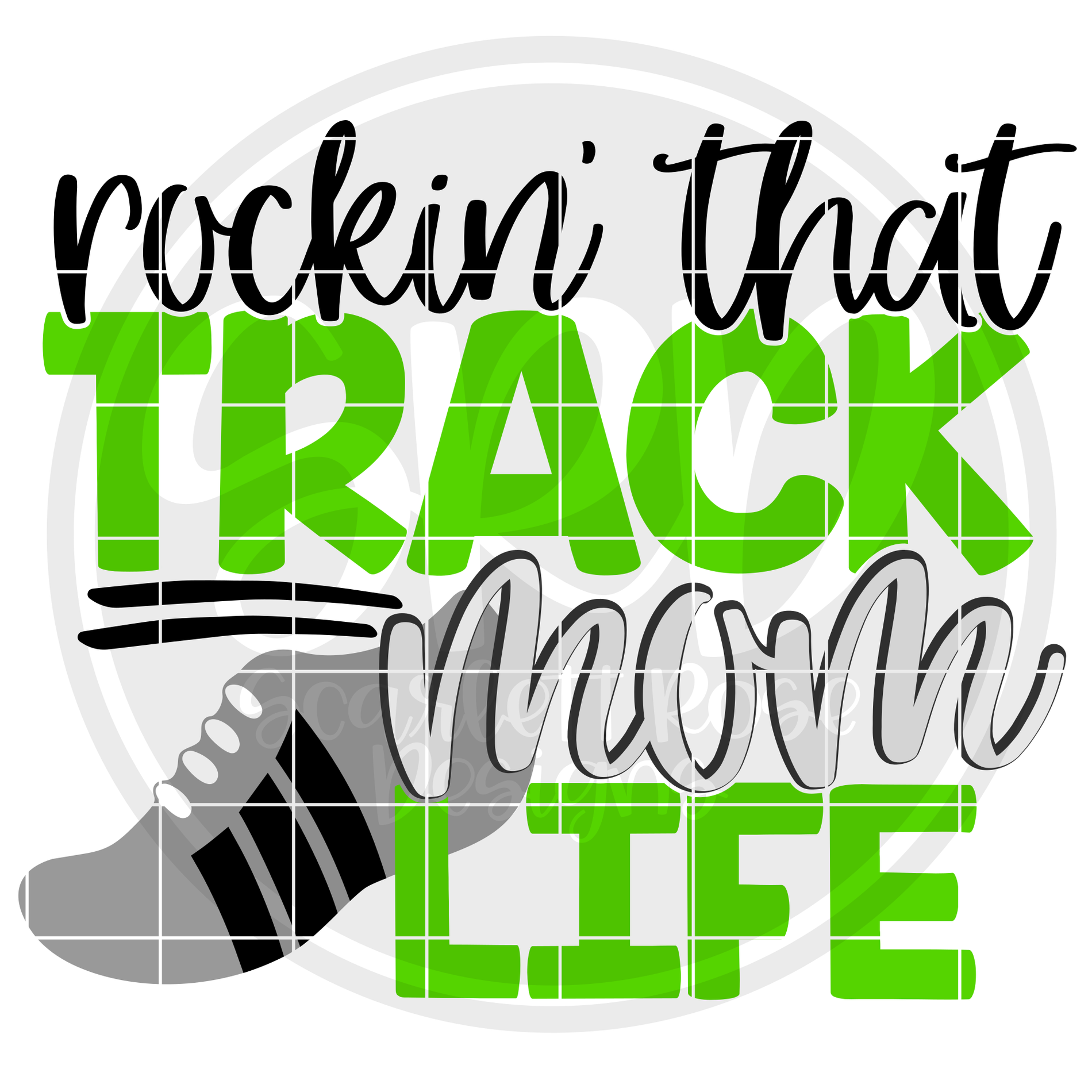 Download Sports SVG, Rockin' that Track Mom Life SVG cut file - Scarlett Rose Designs