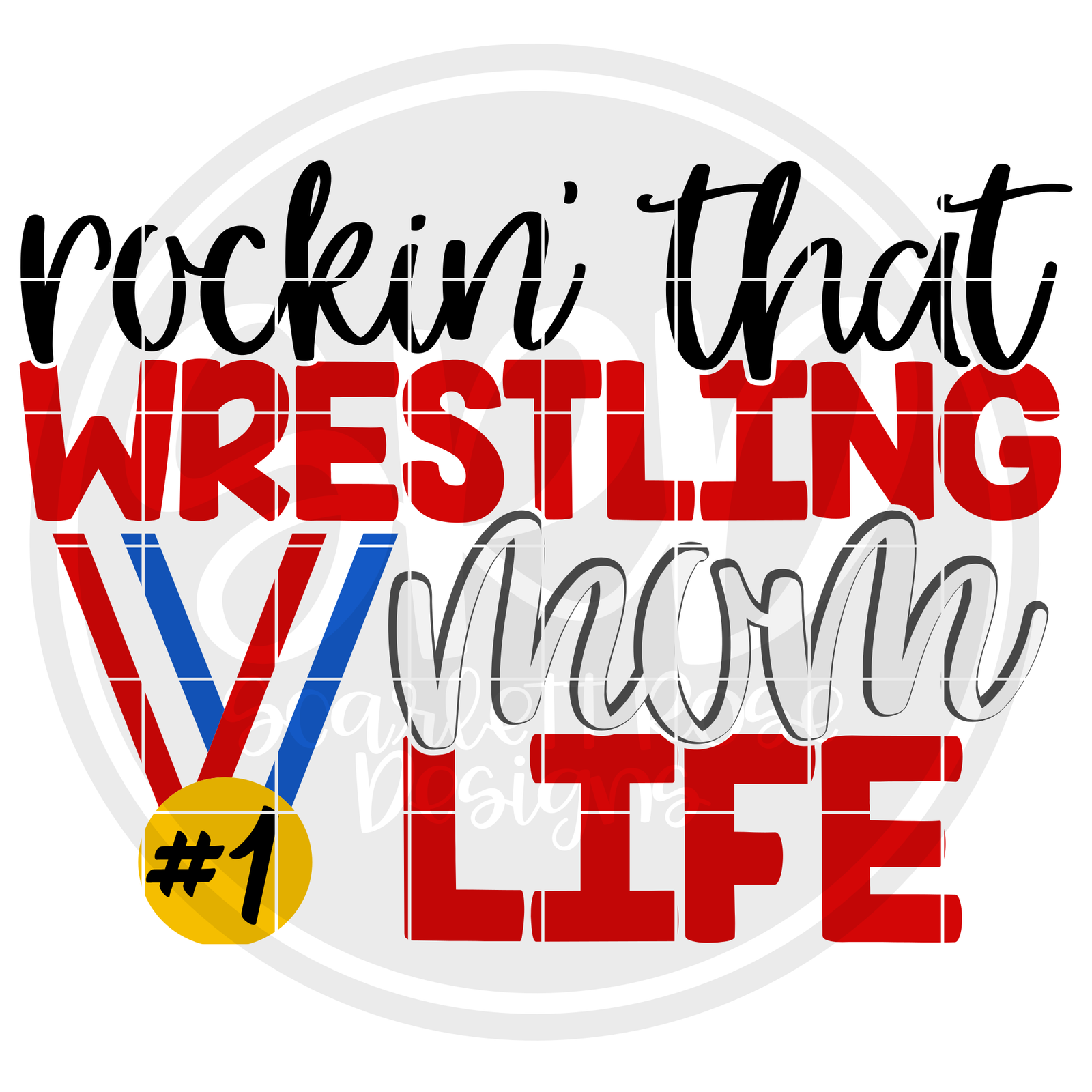 Download Sports SVG, Rockin' that Wrestling Mom Life SVG cut file ...