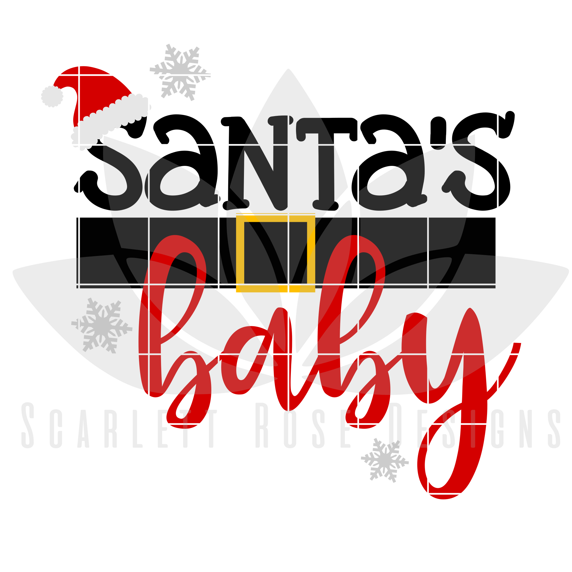 Download Christmas Svg Dxf Santa S Baby Cut File Scarlett Rose Designs