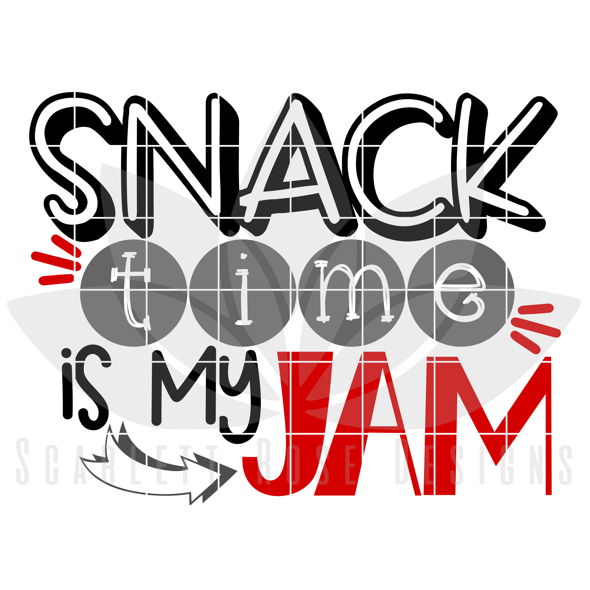 Download Snack Time Is My Jam Svg Cut File Scarlett Rose Designs