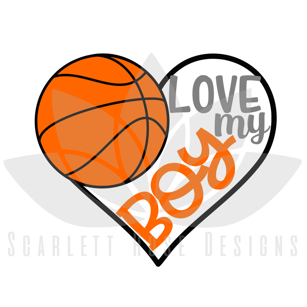 Download Basketball Sports SVG cut file, Love my Boy Basketball ...