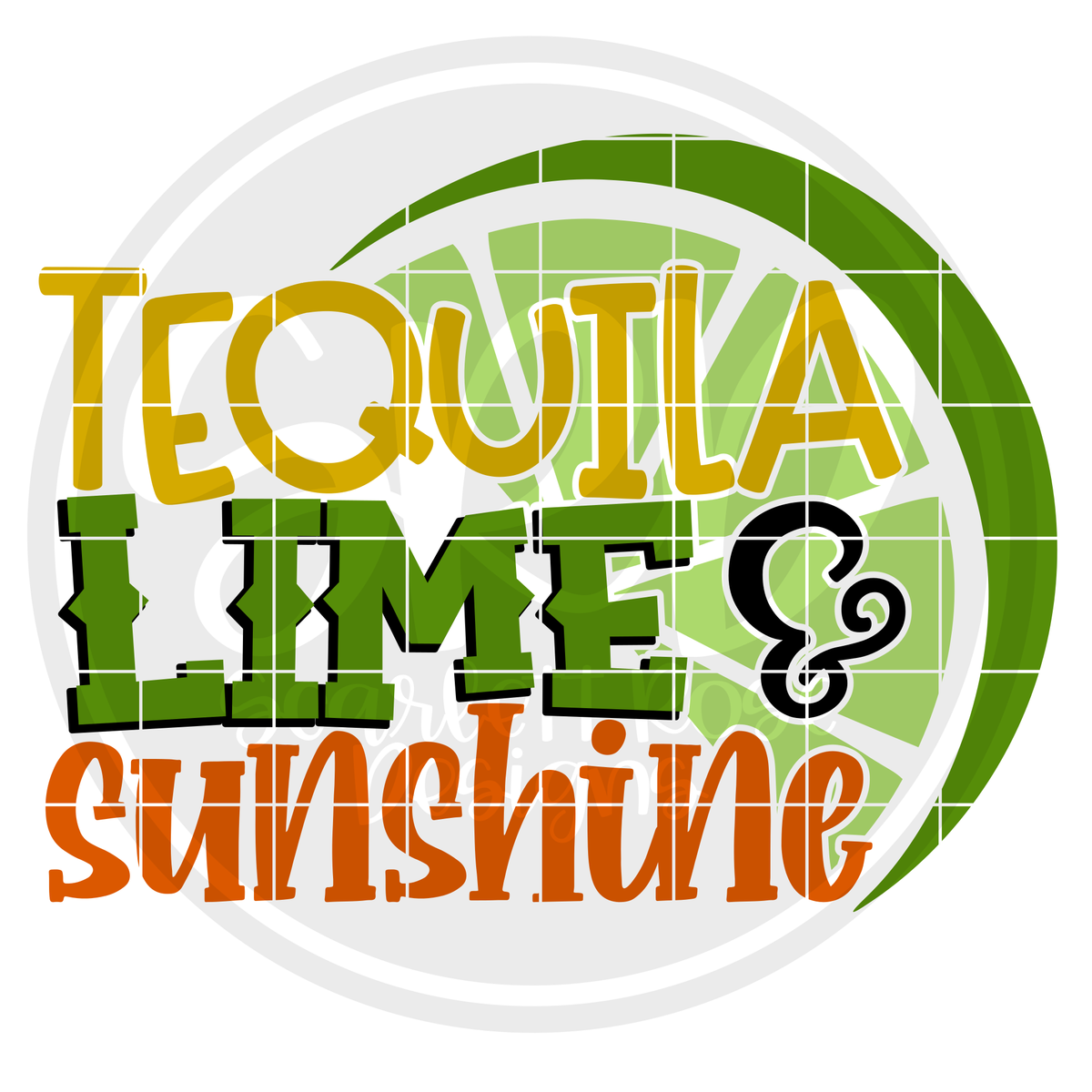 Tequila, Lime & Sunshine SVG - Scarlett Rose Designs