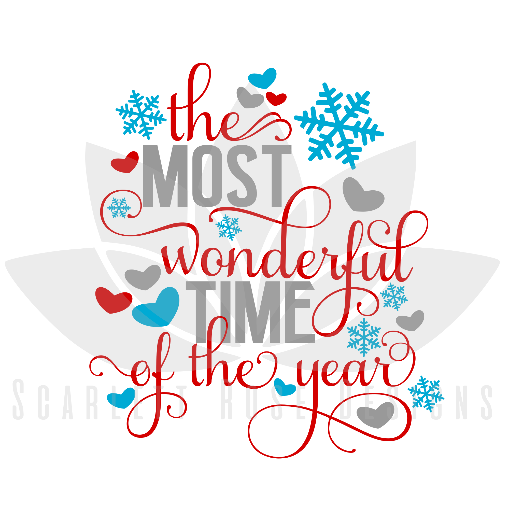 Download Christmas Svg The Most Wonderful Time Of The Year Cut File Scarlett Rose Designs Yellowimages Mockups