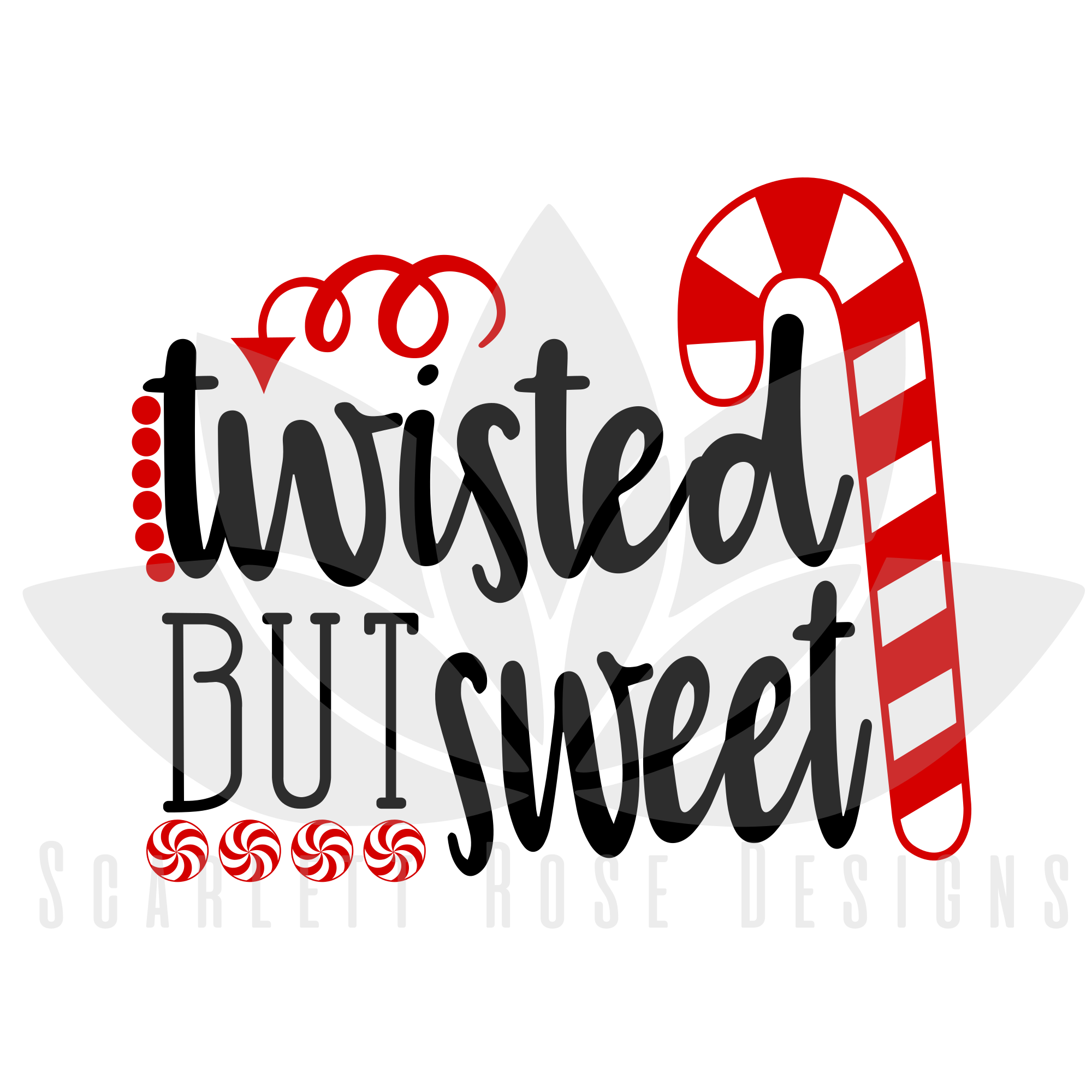Download Christmas Svg Candy Cane Twisted But Sweet Peppermint Swirl Cut File Scarlett Rose Designs