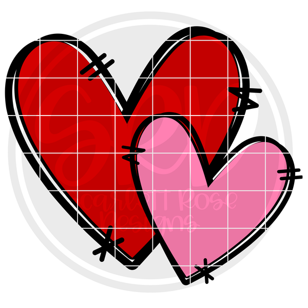 Valentine's Day SVG, Valentine Hearts SVG - Scarlett Rose Designs