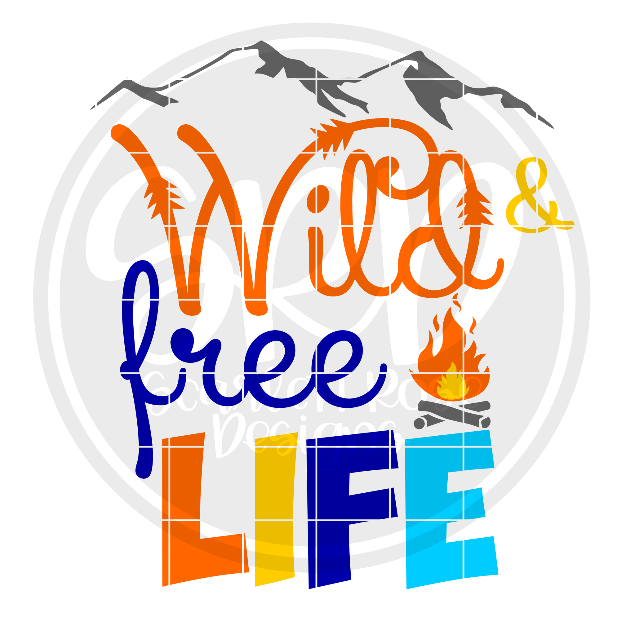 Download Outdoor Mountain Hiking SVG cut file, Wild and Free Life ...