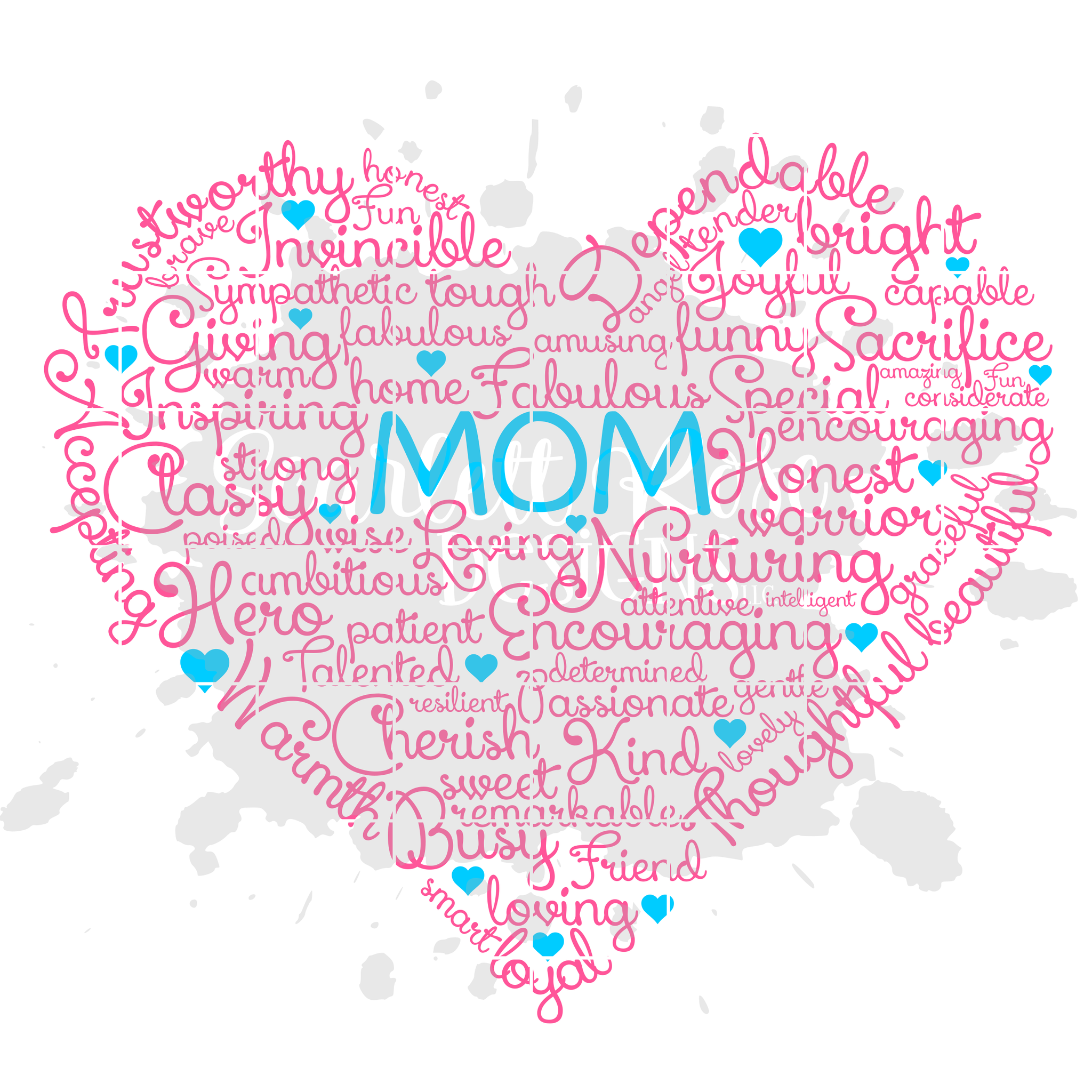 Download Mother S Day Svg Cut File Best Mom Heart Word Cloud Scarlett Rose Designs