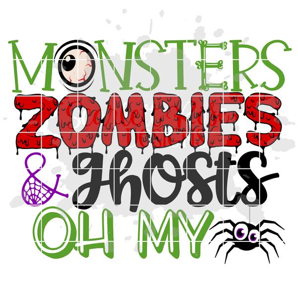 Download Halloween SVG, Zombies Monsters & Ghosts Oh My SVG ...