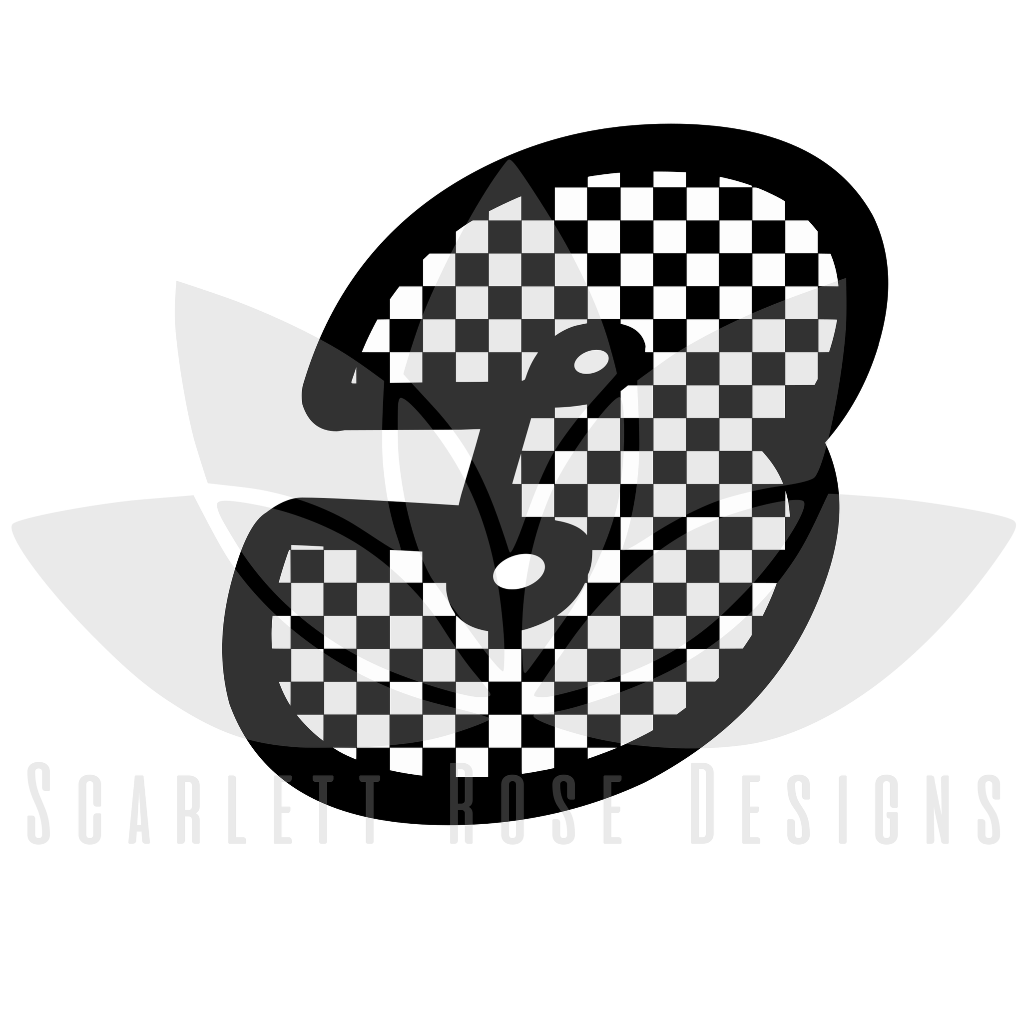 Checkered Flag Racecar Svg Cut File Scarlett Rose Designs