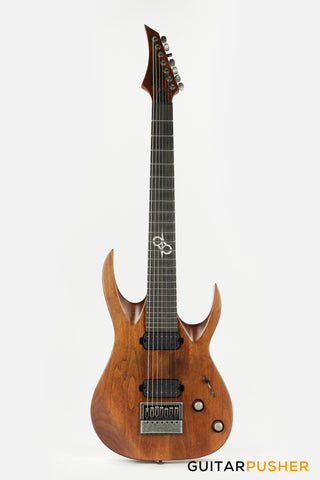 Solar Guitars AB1.7C Carbon Black Matte 7-String Electric Guitar 