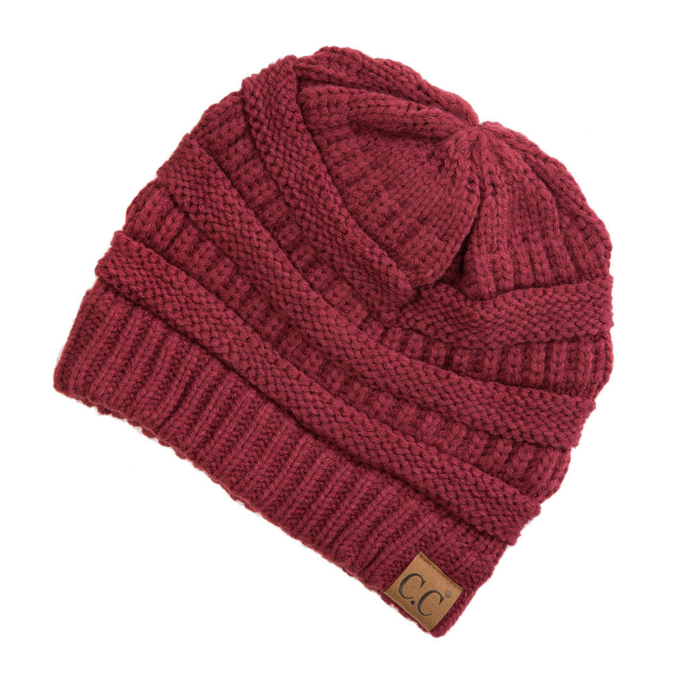 CC Beanie - Classic Cable-Knit Beanie – True Betty Boutique