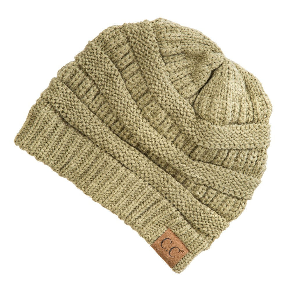 CC Beanie - Classic Cable-Knit Beanie – True Betty Boutique