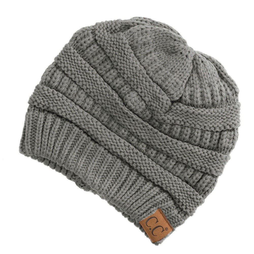 CC Beanie - Classic Cable-Knit Beanie – True Betty Boutique