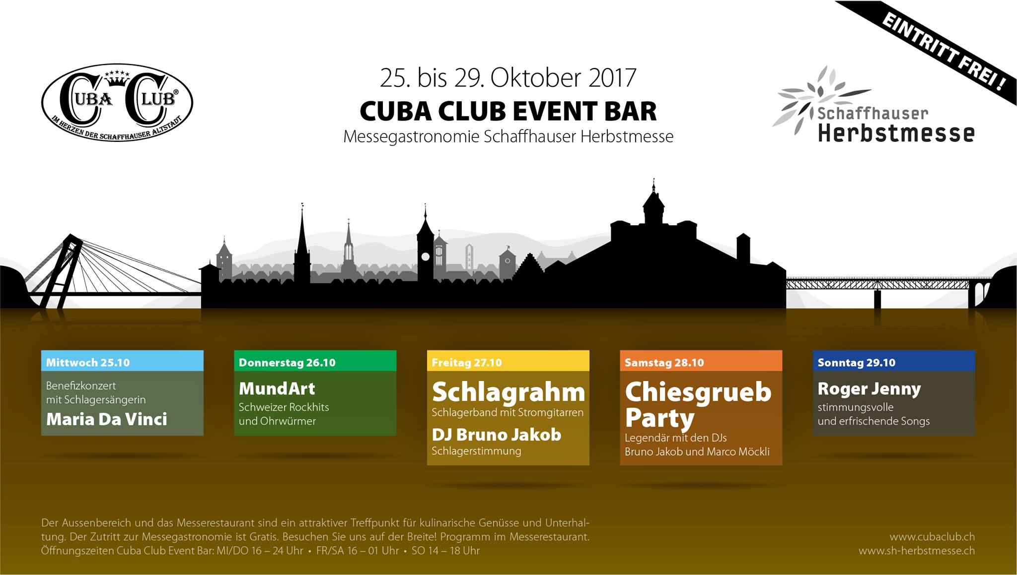 Cuba Club Event Bar Schaffhauser Herbstmesse 2017 mit Dr. Ginger im Sortiment