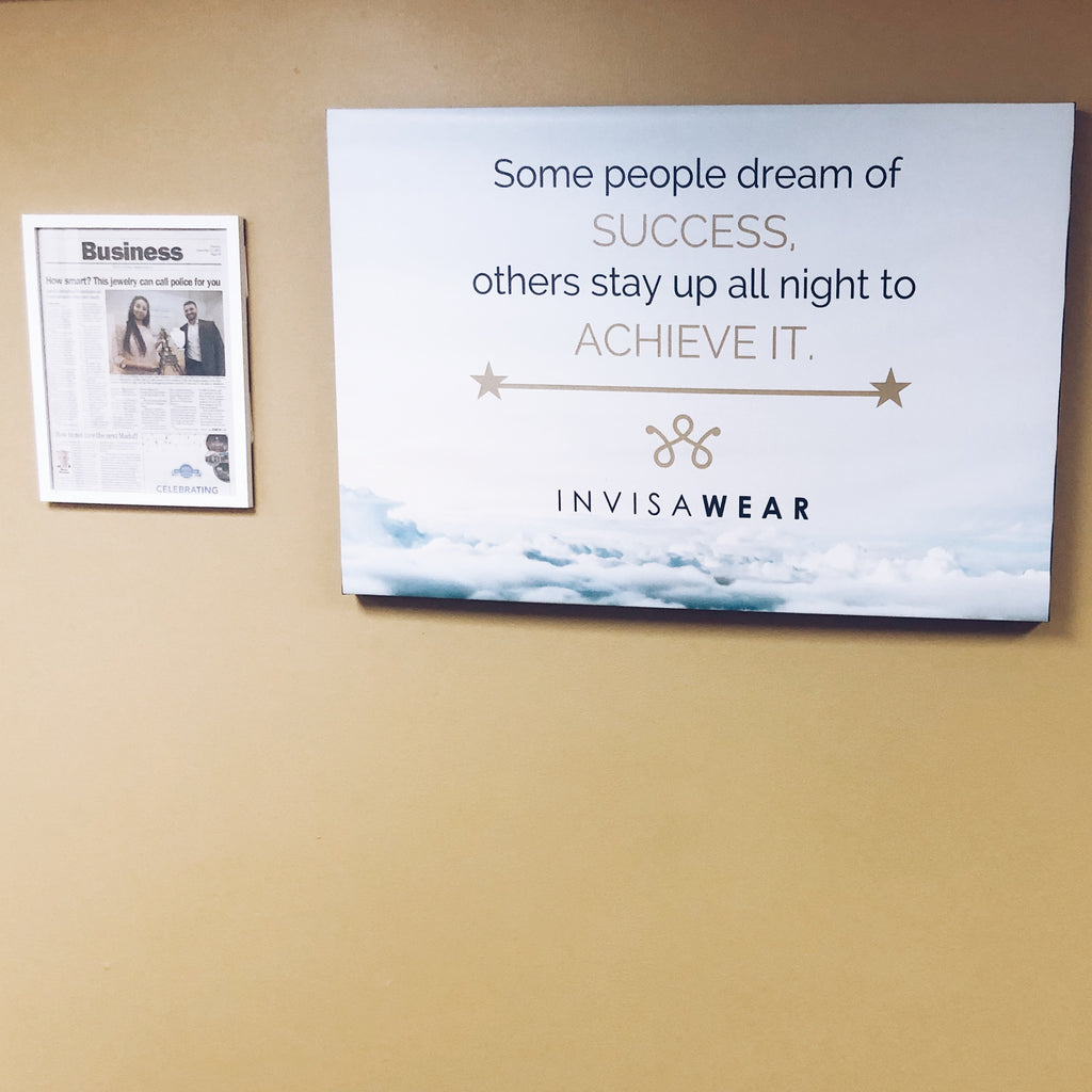 invisaWear® - Posters on the office wall