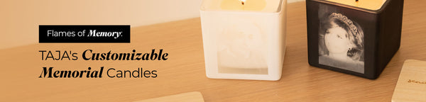 TAJA Collection Memorial Candles for remembering lost loved ones