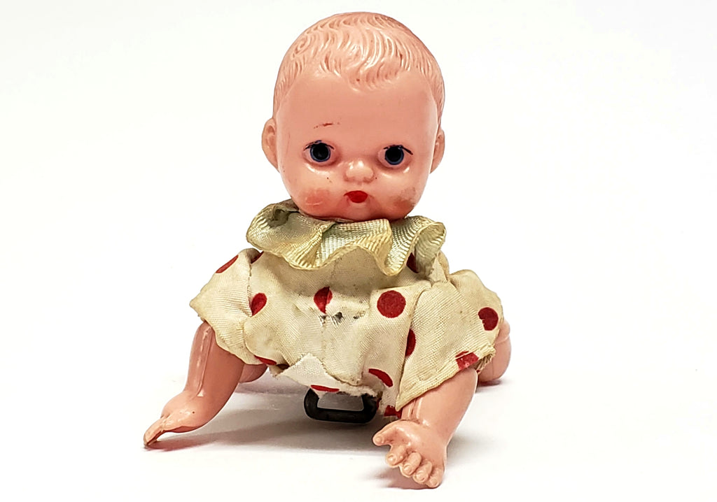 vintage crawling baby doll