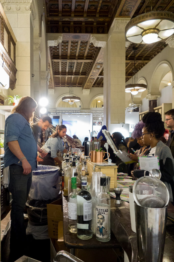 bar and cocktails and bartenders at the Majestic Downtown LA for the Other Art Fair