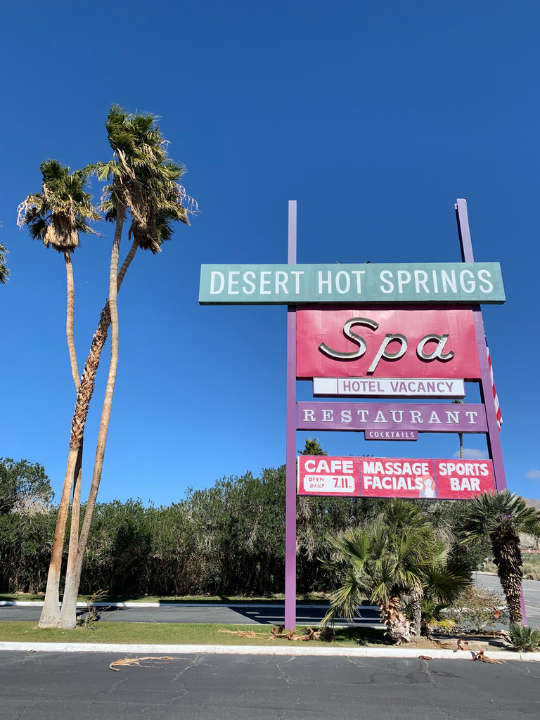 desert hot springs spa and resort sign palm desert