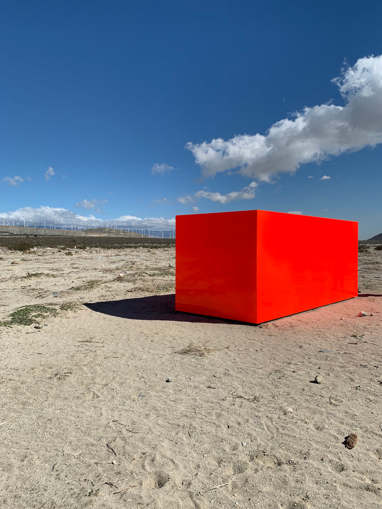 sterling ruby specter fluorescent orange block in desert x 19 whitewater ca Palm Springs