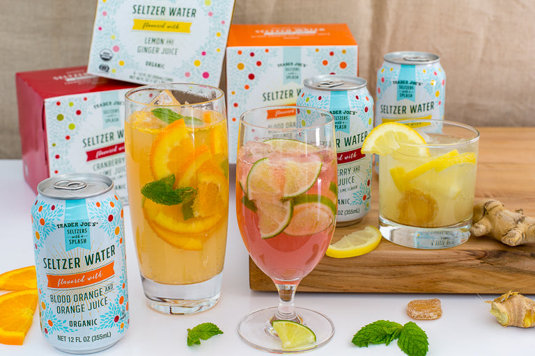 trader joes flavored seltzer water with fruit