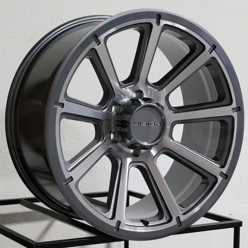 Vision Wheels 353 Turbine Gunmetal Machined– Wheels Outlet