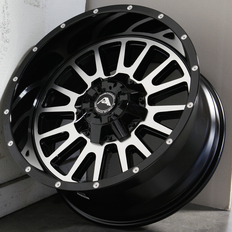 American Off-Road Wheels A105 Black Machined– Wheels Outlet