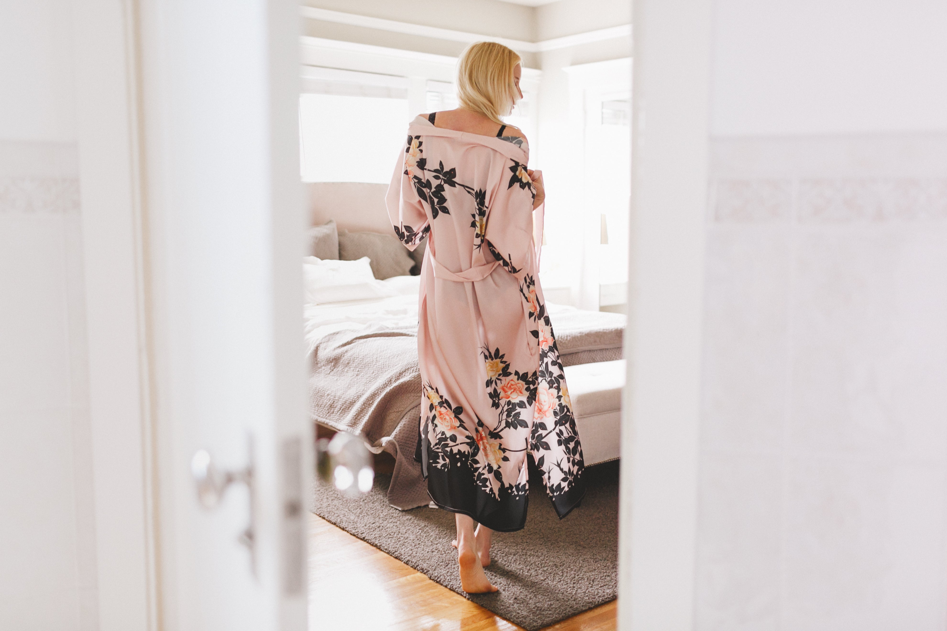 Blush Rose Kimono Robe