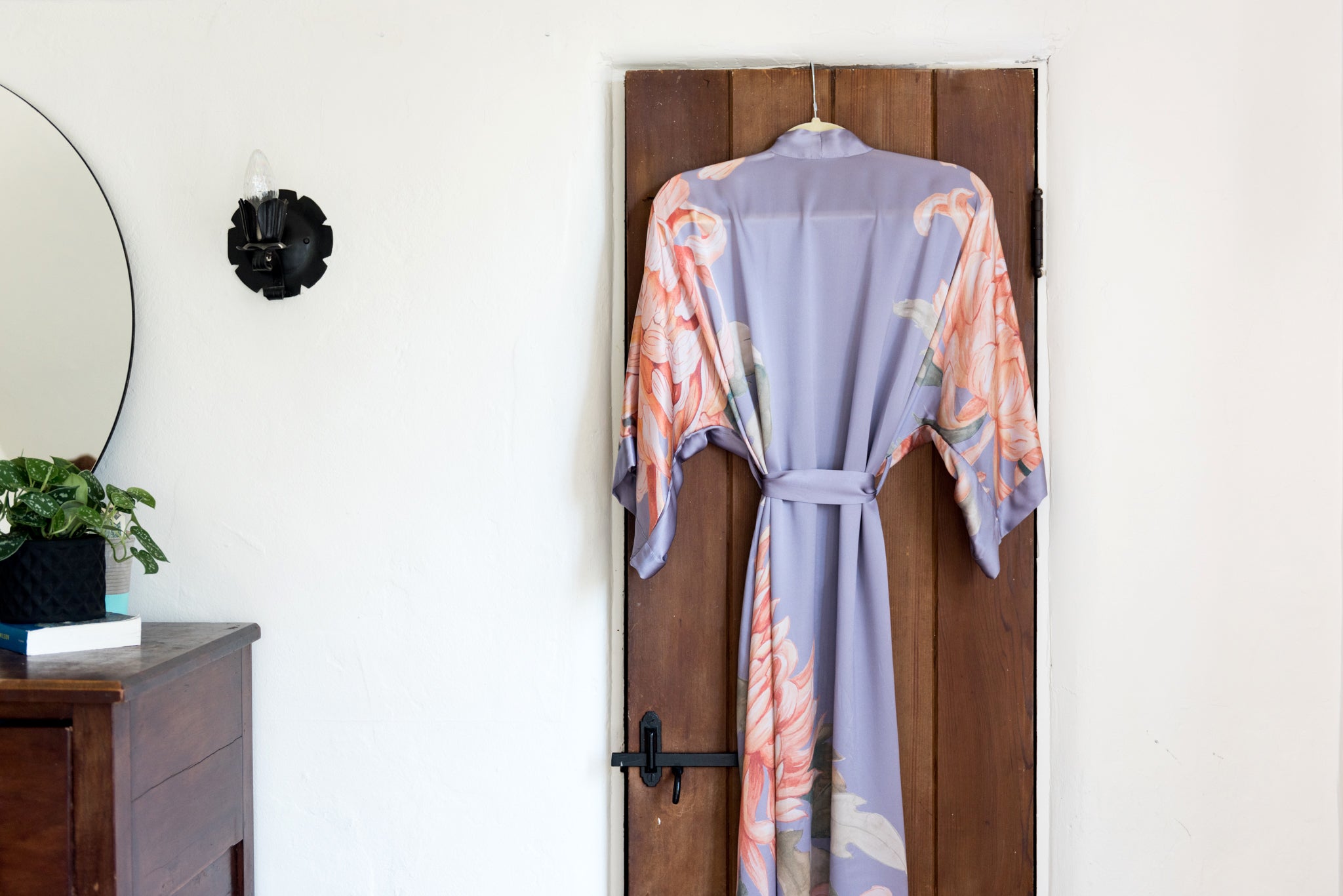 Silk Kiku Kimono Robe