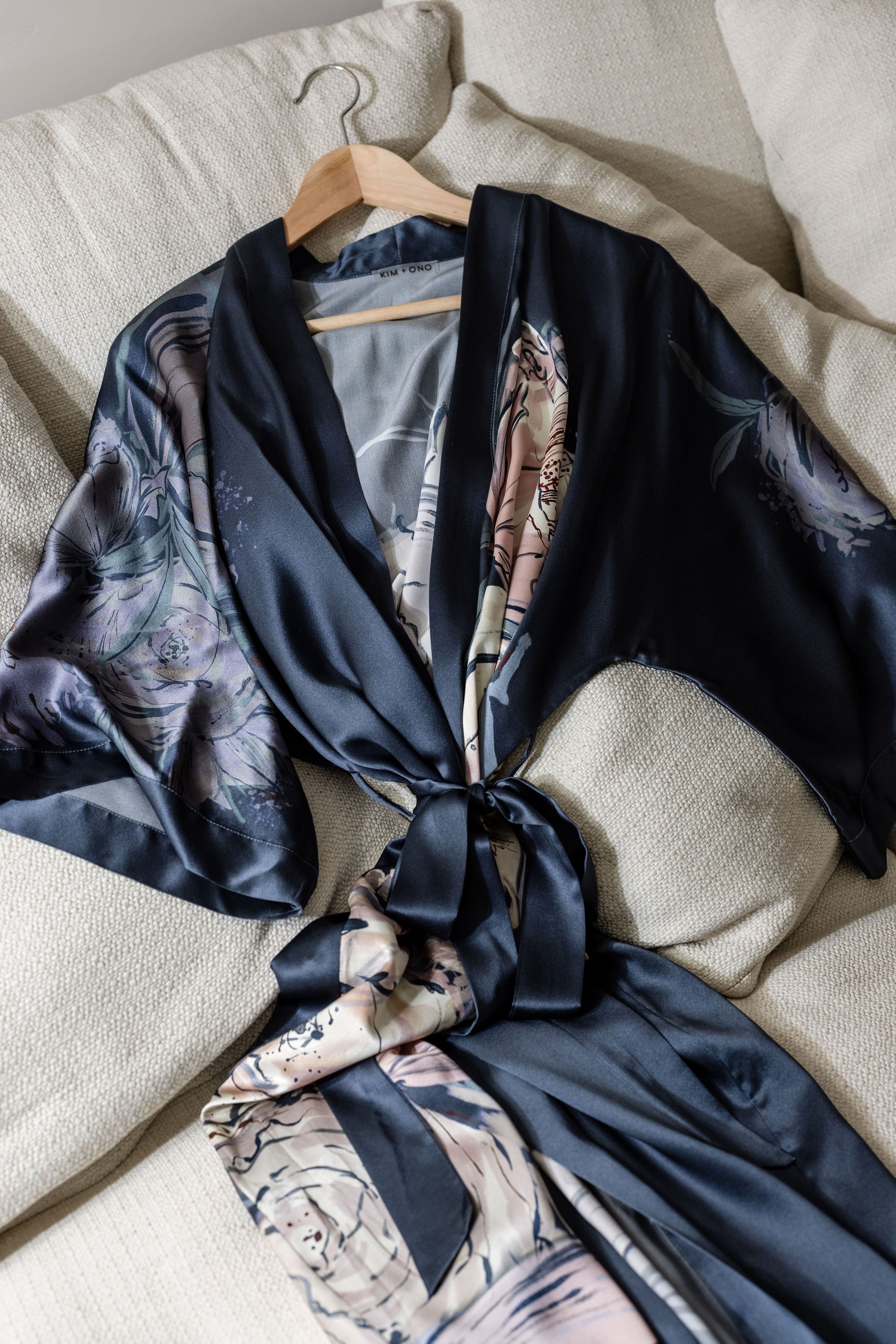 Washable Silk Jia Long Kimono Robe