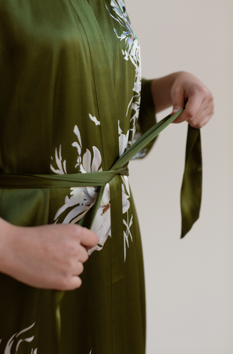 Silk Yuri Kimono Robe