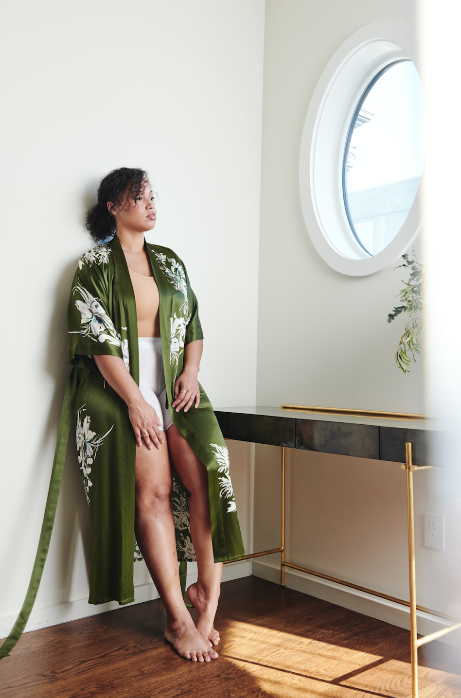 Plus Size Silk Yuri Kimono Robe