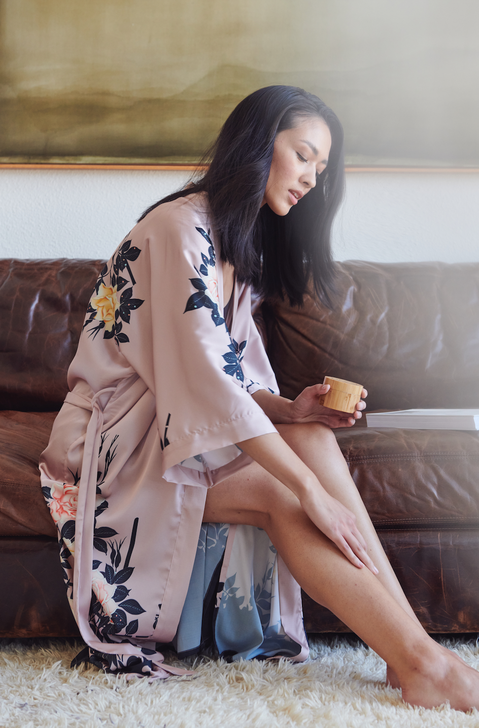 Blush Rose Kimono Robe