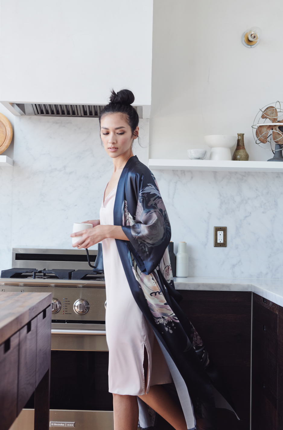 Washable Silk Jia Kimono Robe