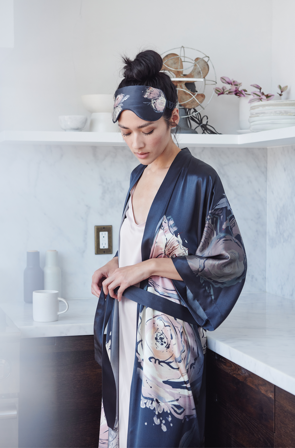 Washable Silk Jia Kimono Robe