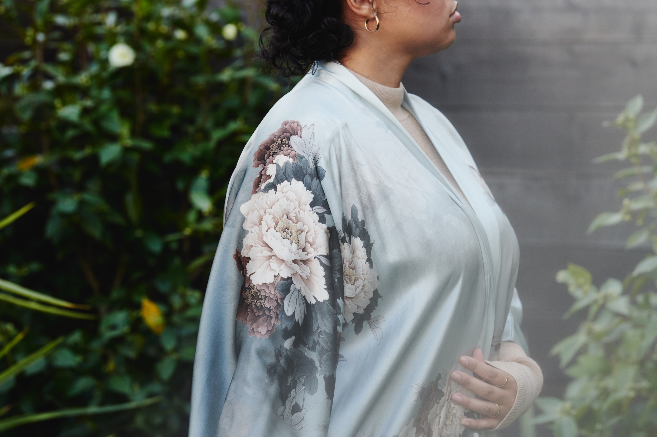 Plus Size Silk Keina Kimono Robe