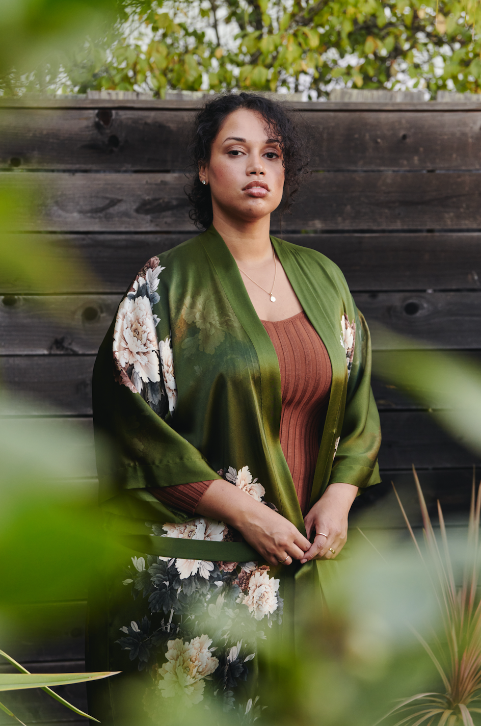 Plus Size Silk Keina Kimono Robe