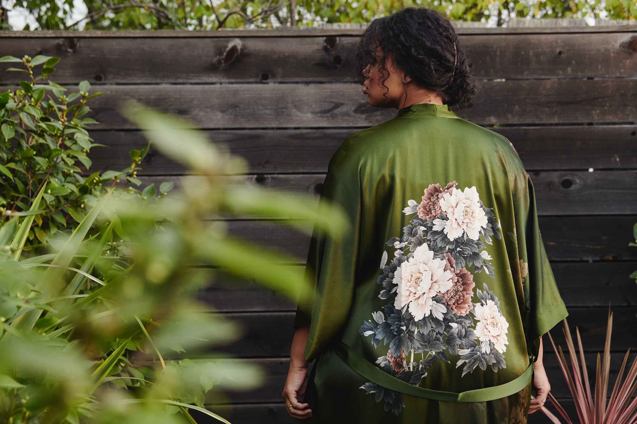 Plus Size Silk Keina Kimono Robe
