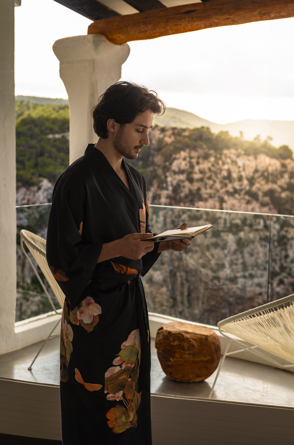 Peony & Butterfly Kimono Robe